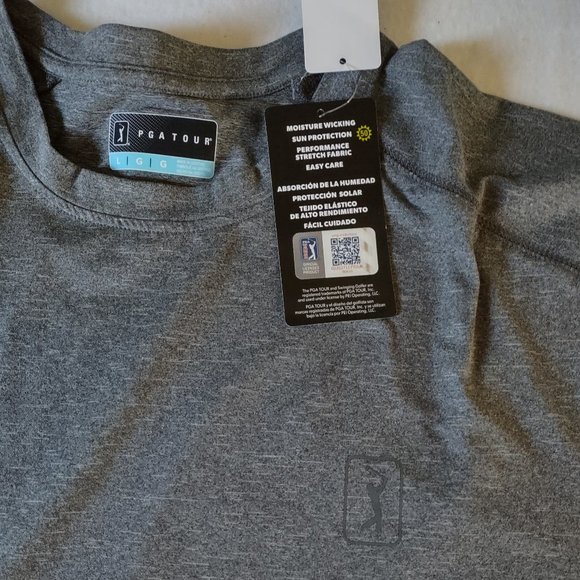 PGA TOUR Mens Crew Neck Short Sleeve T-Shirt Size L - Picture 7 of 7